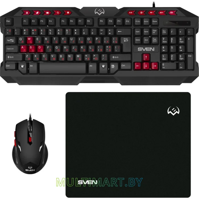 Комплект клавиатура + мышь с ковриком SVEN GS-9200